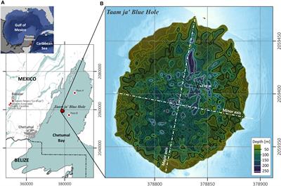 First insights into an exceptionally deep blue hole in the Western Caribbean: The Taam ja’ Blue Hole